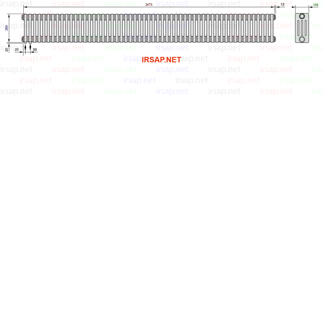 Радиатор IRSAP Tesi 40260/55 T18 CL 01